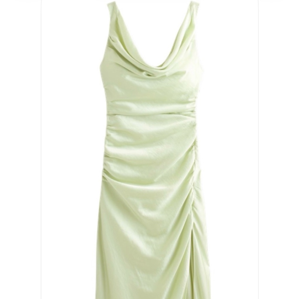 Cowl Neck Draped Maxi Dress